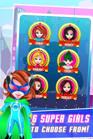 Superhero Princess Girl Salon - Makeup, Spa, and Makeover Kids Games screenshot 3