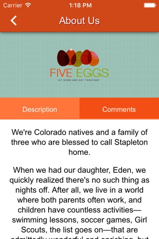 Five Eggs Meals screenshot 2