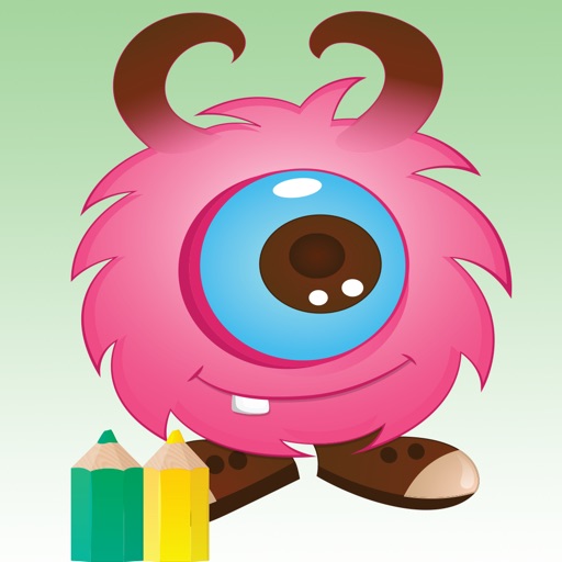 Monster Coloring Book - finger painting fantasy games iOS App