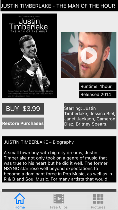 How to cancel & delete Justin Timberlake - The Man of the Hour (Movie) from iphone & ipad 1