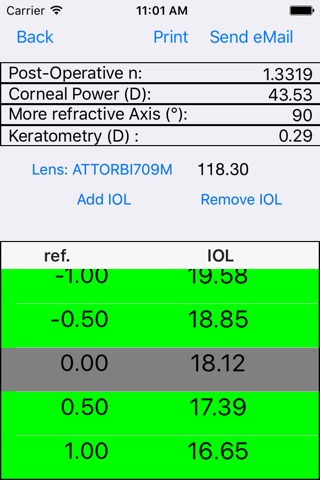 IOL Calculator 3.0 Camellin Calossi screenshot 3