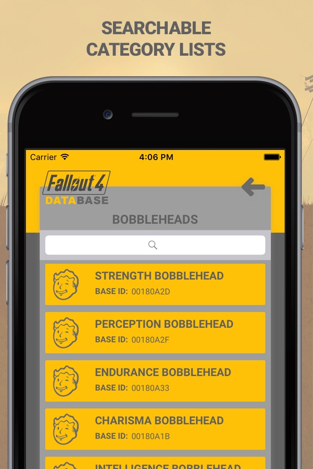 Game Database for Fallout 4 screenshot 4