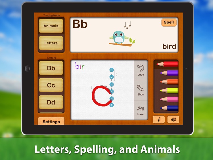 ABC Writing Zoo Animals Game Free Lite HD - for iPad