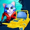 Underwater Blue Cat Racer - FREE - A 3D Under The Sea Submarine Adventure
