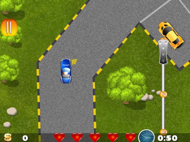 棒警车停车位狂热的亲 - 赛车小游戏街机模拟3