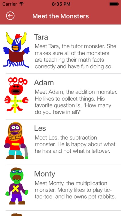 Math Facts With Monsters screenshot-3