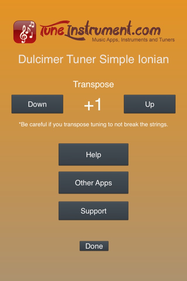 Dulcimer Tuner Simple Ionian screenshot 4