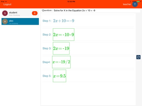 LiveMath Teacher screenshot 4