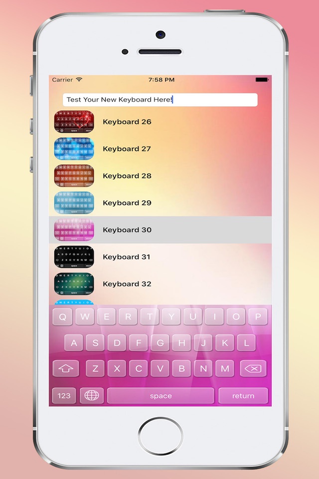 Keyboard Themes Plus - Stylish Keypad Skin with Colorful Background Design screenshot 3
