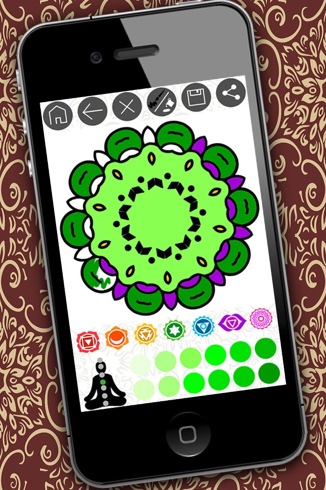 Mandalas coloring book – Secret Garden colorfy game for adults screenshot 3