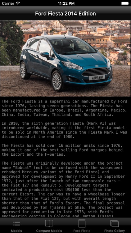 Specs for Ford Fiesta 2013 edition screenshot-3