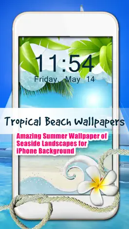 Game screenshot Tropical Beach Wallpapers – Amazing Summer Wallpaper of Seaside Landscapes for iPhone  Background mod apk