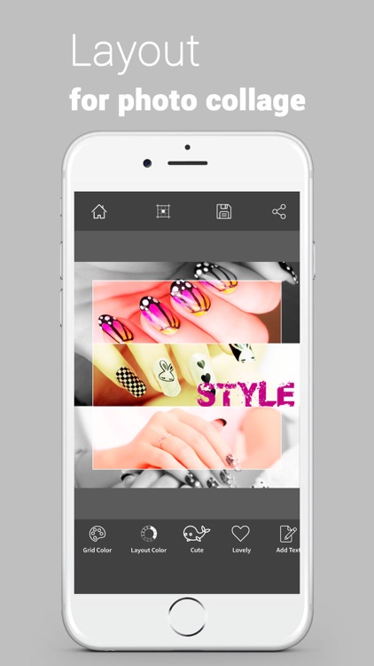 Layout from Limitless Pro - a Photo Collage with Grid and Color for layout Instagram