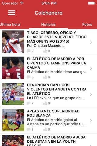 Colchonero -  "para fans del Atlético de Madrid" screenshot 2