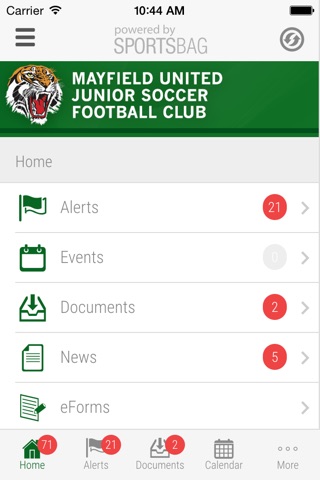 Mayfield United Junior Soccer Football Club - Sportsbag screenshot 2