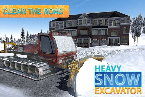 Heavy Snow Excavator Truck Simulator 3D – Real Backhoe Simulation Game screenshot 2