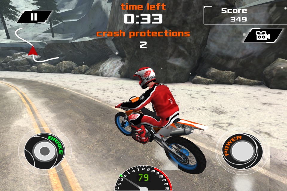 3D Motocross Snow Racing X - eXtreme Off-road Winter Bike Trials Racing Game FREE screenshot 2