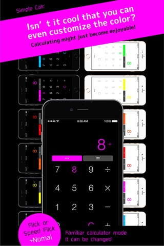 Flick+Calc (Plus Watch) | The world’s easiest and most unique flick calculator screenshot 2