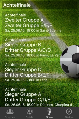 Euro 2016 Spielplan Pro screenshot 4