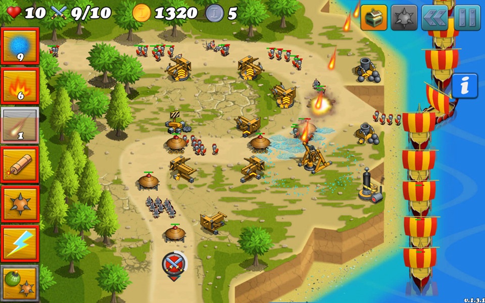 Tower Defense of Fields: Greece Tower Defense of Homeworld Runners Sentinel Game screenshot 2