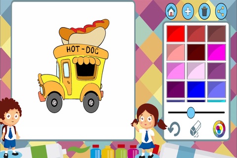 Cars coloring book to paint screenshot 2