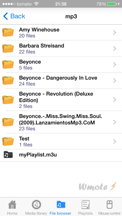 Wmote -remote controller for WinAmp screenshot-4