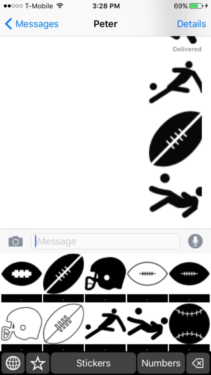 American Football Emoji: Keyboard Stickers and Chat Icons