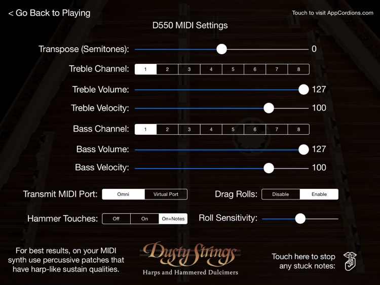 D550 MIDI - Hammered Dulcimer MIDI Controller - Dusty Strings Edition