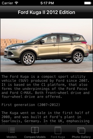 CarSpecs Ford Kuga II 2012 screenshot 4