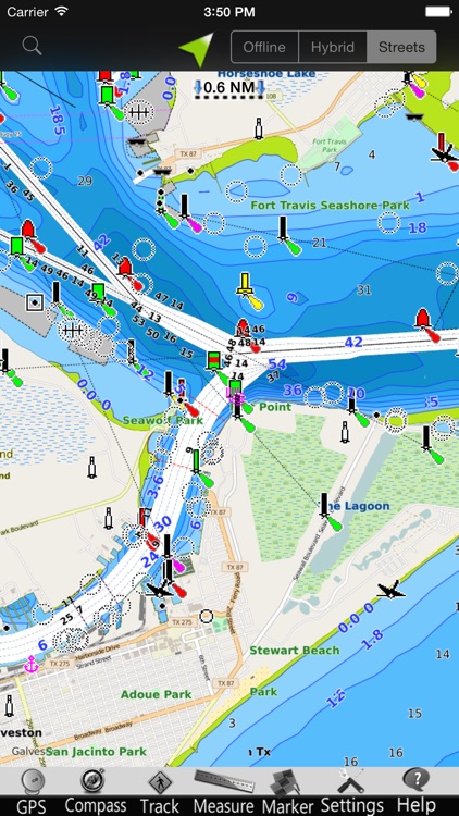 Texas GPS Nautical charts