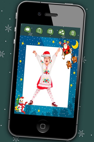 Christmas photo frames  for kids - Photo editor to create xmas cards for children and babies - Premium screenshot 3