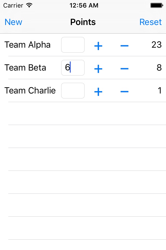 Points - Scoresheet screenshot 2