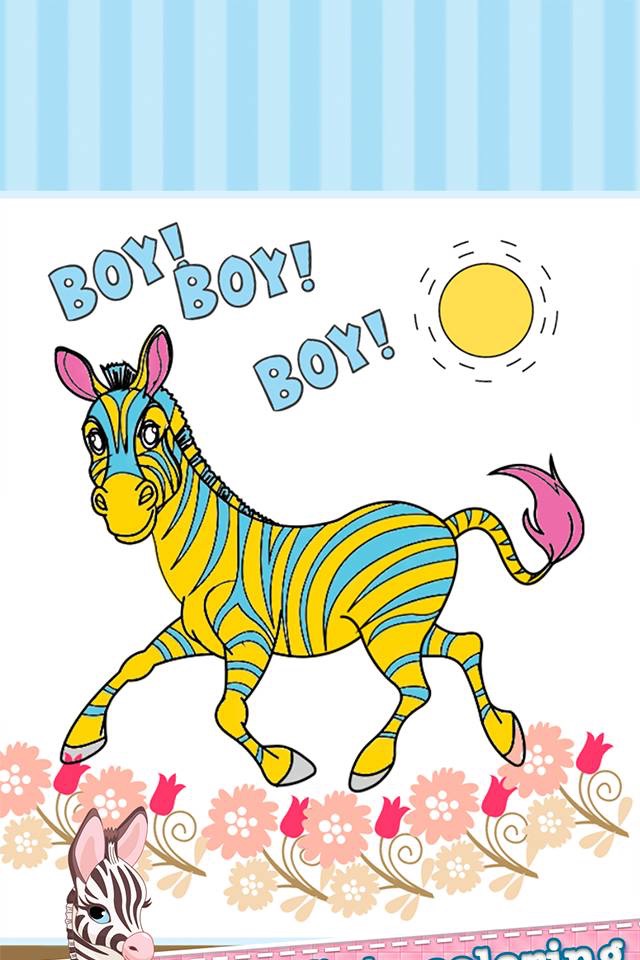 horse coloring book game for kids 2 to 7 years old screenshot 4