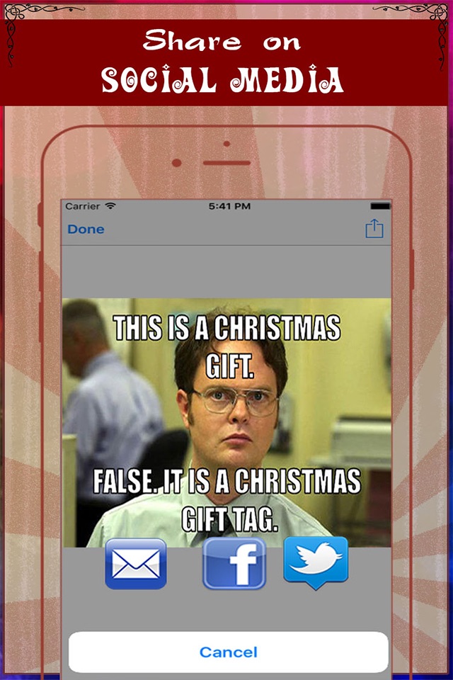 Xmas Meme Photo Generator- Add Caption to Photo & Make Troll Face screenshot 4