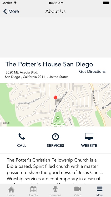 The Potter's House Christian Fellowship Church San Diego screenshot-3