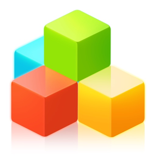 Geometry Blocks Blitz - Trivia game of switch color cubes to clash brick to dash high score Icon