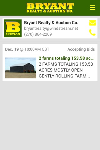 Bryant Realty and Auction Company screenshot 2
