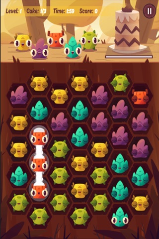 Monsters and Cake - Matching Game screenshot 3