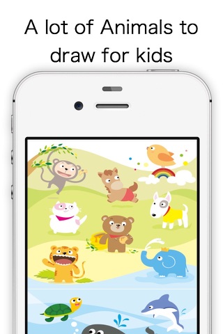 Touch Draw/Paint Animals screenshot 2