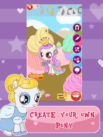 “Princess Pony Dress Up For Equestria Girls” : My Little Pets Friendship Rock salon and Make-Up Ever Game для iPad