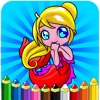 Drawing Painting Little Mermaid - Coloring Books Princess Games For Toddler Kids and Preschool Explorers