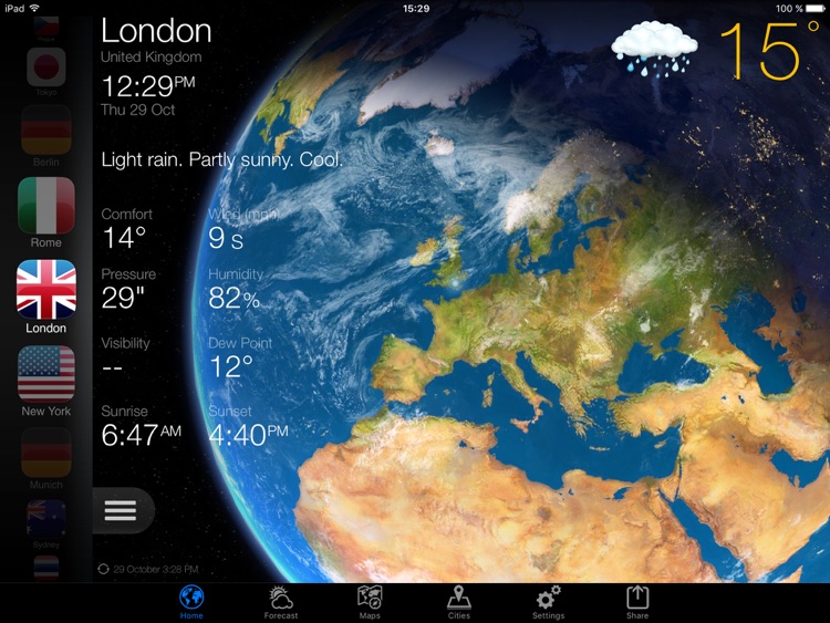 Weather Now Forecast for iPad