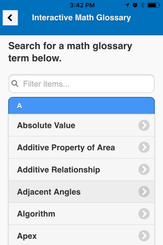Interactive Math Glossary screenshot 3