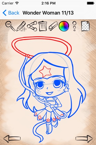 Drawing Tutorials Chibi Superheroes Edition screenshot 3