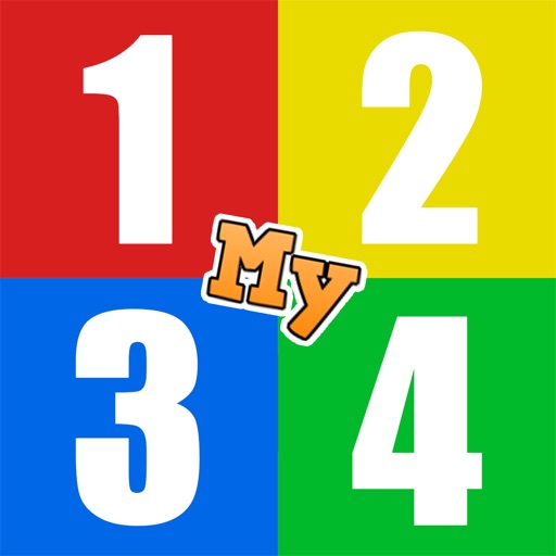 My 1234 Number and Color for Kid Preschooler Kindergarten Icon