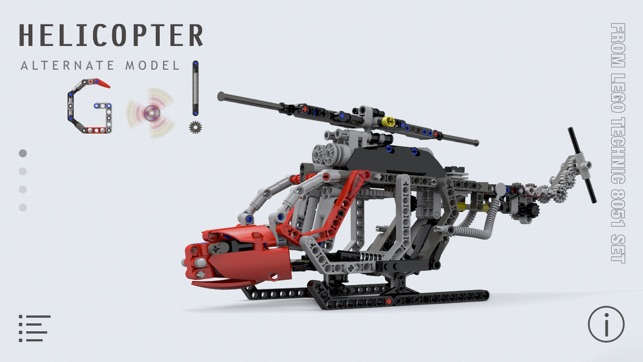 Helicopter for LEGO Technic 8051 Set - B