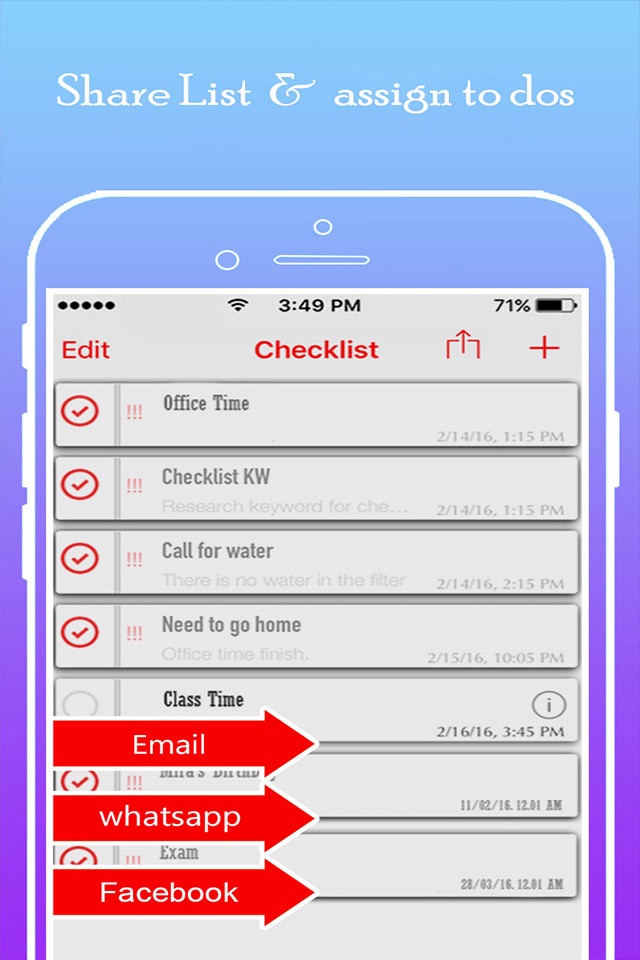 Schedule Maker - Make a List of Task Business Projects & Things To Do screenshot 4