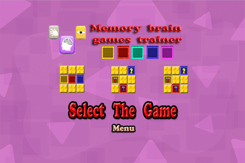 memory brain games trainer screenshot 2