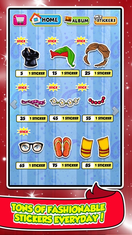 Christmas Sticker Dress Up Salon - little baby santa & emoji makeup games for girl kids! screenshot-3