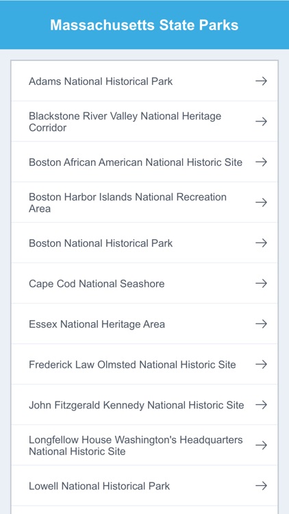 Massachusetts National Parks & State Parks